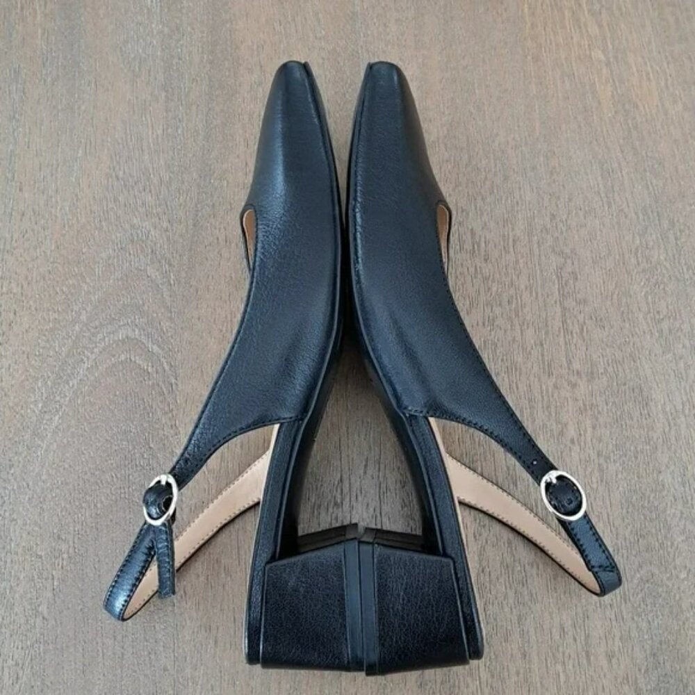 Naturalizer Jayla Slingback Pump - Color: Black Leather - Size: 7.5 Wide - Picture 7 of 9